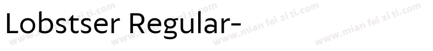 Lobstser Regular字体转换